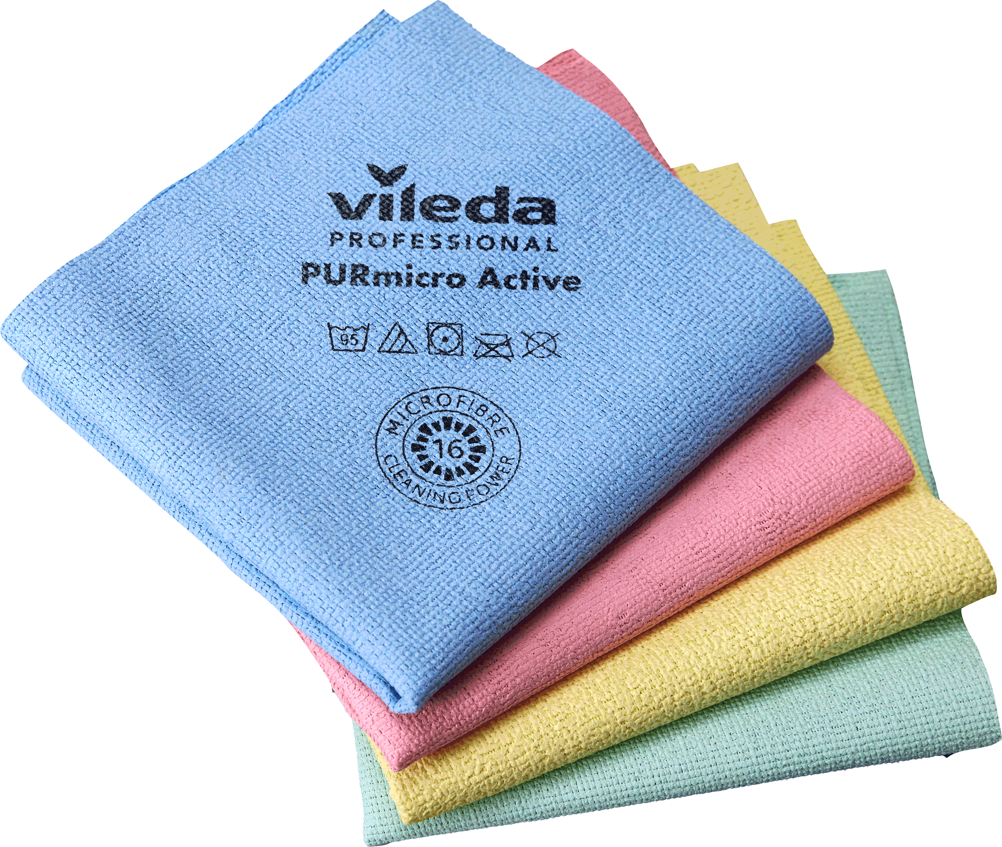 Vileda Professional - PVA Micro Cloth Yellow, 100% Microfibers Made of PVA